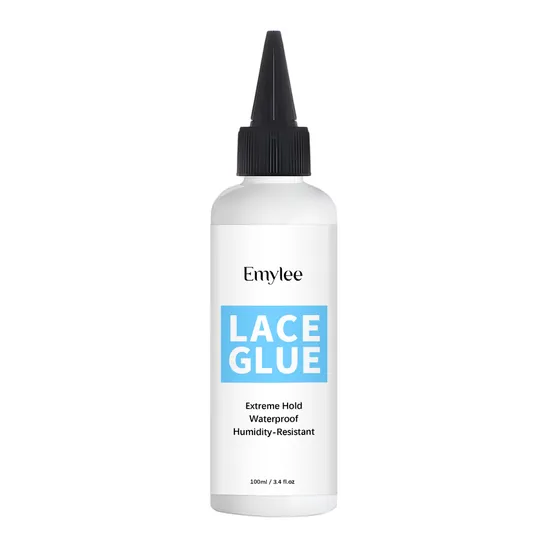 Custom Logo Private Label 100ml Large Bottle Hair Front Wig Lace Glue Adhesive Active Extra Hold Waterproof Lace Glue 