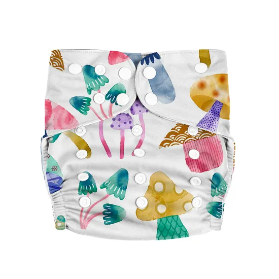 Cheap Printed Changing Insert Reusable Suede Pocket Cloth Diapers Baby Care 