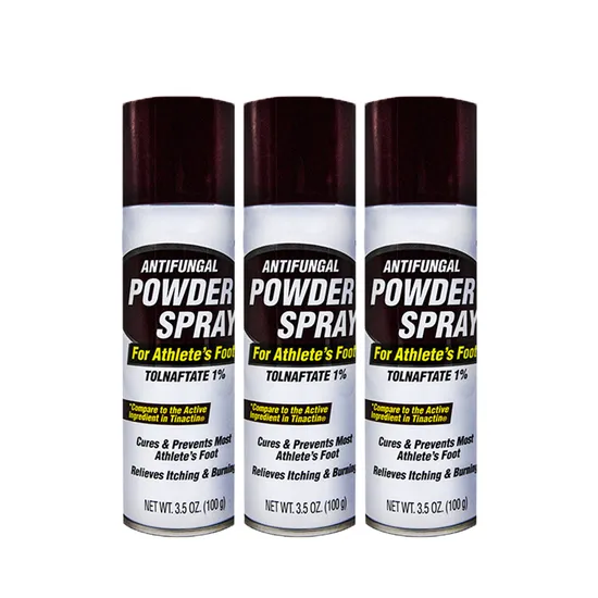 Quality Product Athletes Foot Cure Soothing Foot Powder Spray Manufacturers Long Lasting Odor Eliminator Spray 
