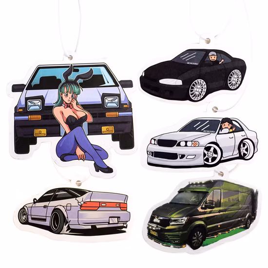 Apple Cinnamon Cool Animal Custom Personalised Paper Car Air Freshener Hanging