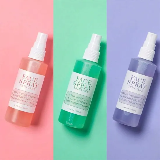 Online Wholesale and Retail Organic Rose Mario Cucumber Green Tea Aloe Vera Soothing Hydrating Facial Face Water Toner Spray Mist Skincare Skin Care 